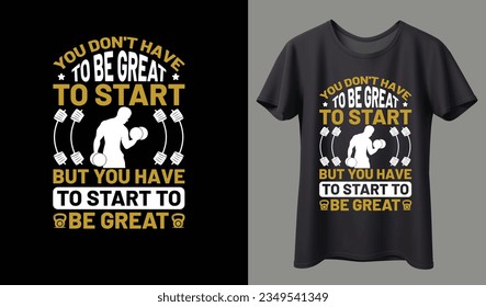 Best typography t shirt design for gym and fitness motivation and inspiration