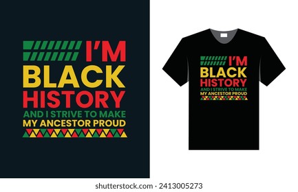 mejor diseño de camisetas de tipografía para el mes de historia negra