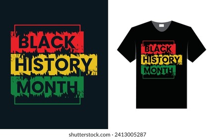 best typography t shirt design for black history month