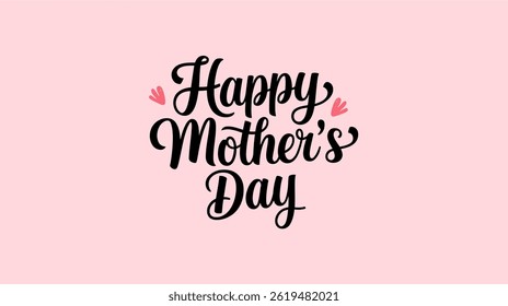 Best typography for the text happy mother's day calligraphy style.