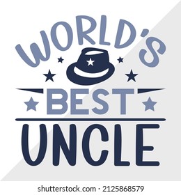 World’s Best Uncle printable vector illustration