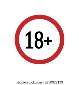The best of Under 18 Years Old icon vector, illustration logo template in trendy style. Suitable for many purposes.