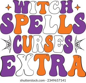 Best Unique Sublimation Design; Witch Spells Curses Extra