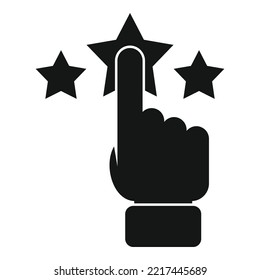 Mejor icono de revisión de usuario vector simple. Producto en línea. Evaluación del cliente