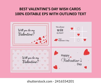 Best Valentine day post cards. Explore vector illustrations for heartfelt Valentine Day wishes. especially for 14th February