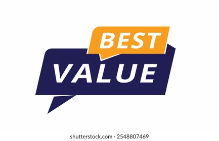 Melhor valor - Cartaz de banner ou conjunto de marcas para loja. elemento de design de vetor.