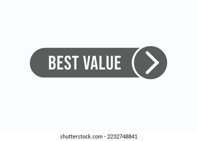 vectores de botón de mejor valor. mejor valor de la burbuja de discurso de etiqueta de signo
