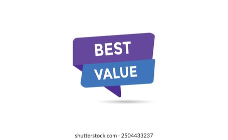 Best value button web banner templates. Vector Illustration 

