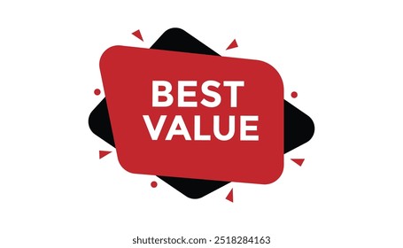 Best value button web banner templates. Vector Illustration 
