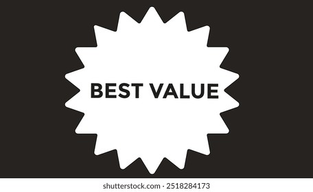 Best value button web banner templates. Vector Illustration 
