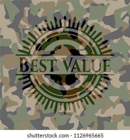 Best Value camouflaged emblem