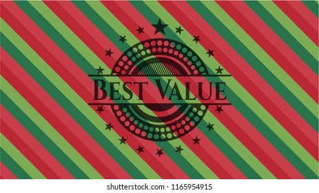 Best Value christmas emblem.