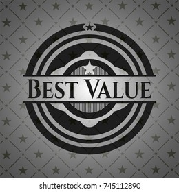 Best Value dark emblem. Retro