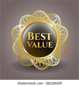 Best Value gold shiny emblem