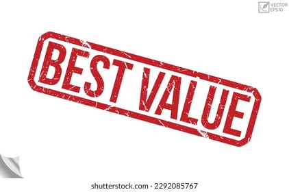 Best value grunge rubber stamp on white background. Best value Rubber Stamp.