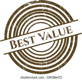 Best Value grunge stamp