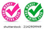 Best value for money vector icons isolated on white background