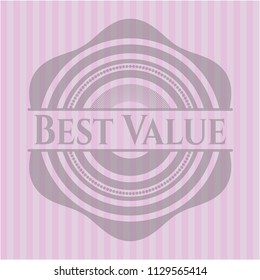 Best Value pink emblem