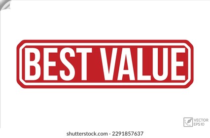 Best value Red Rubber Stamp vector design.