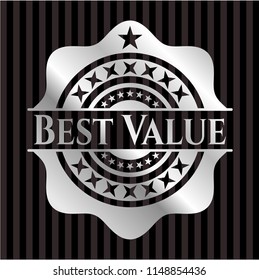 Best Value silver emblem or badge