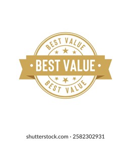 Best Value Stamp Seal Vector Template