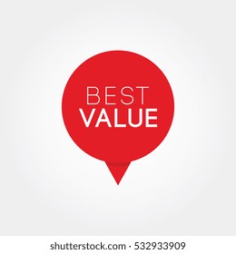 best value tag label