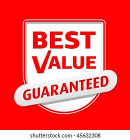 Best Value. Vector. Easily replaceable color.