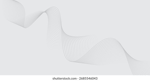 Melhor plano de fundo vetorial com textura de linhas onduladas pretas