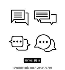 the best vector bubble speech line icon for your design project