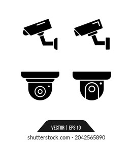 el mejor icono de glifo vectv cctv para su diseño de seguridad