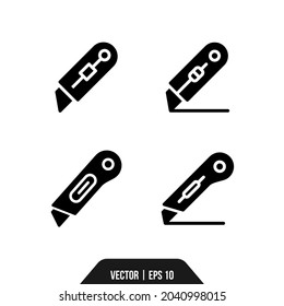 the best vector cutter glyph icon for your design
