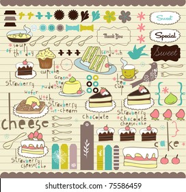 best vector elements for scrapbook or card design