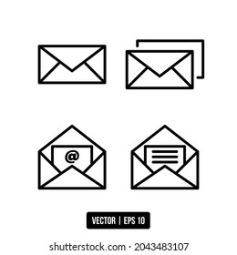 the best vector envelope line icon for your design project