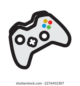 The best vector gamepad icon, logo illustration template in a flat style. Game Joystick Icon