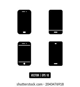 el mejor icono de glifo para teléfonos portátiles vectoriales para su proyecto de diseño