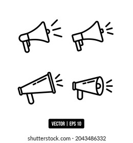 the best vector megaphone line icon for your design project
