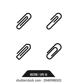 the best vector paper clip line icon for your education design
