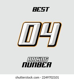 Best Vector Racing Number Template
