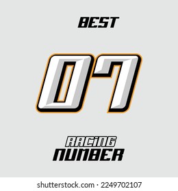 Best Vector Racing Number Template
