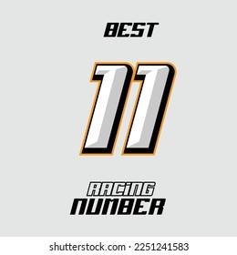 Best Vector Racing Number Template
