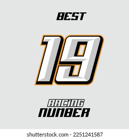 Best Vector Racing Number Template