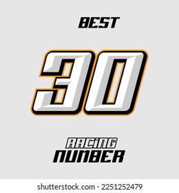 Best Vector Racing Number Template