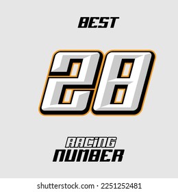 Best Vector Racing Number Template