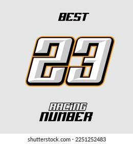 Best Vector Racing Number Template