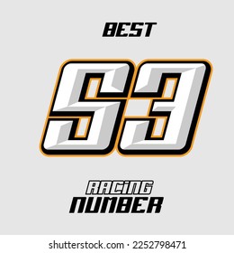 Best Vector Racing Number Template