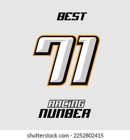 Best Vector Racing Number Template