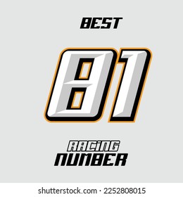 Best Vector Racing Number Template