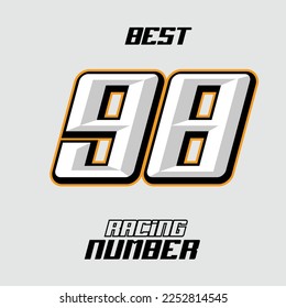 Best Vector Racing Number Template