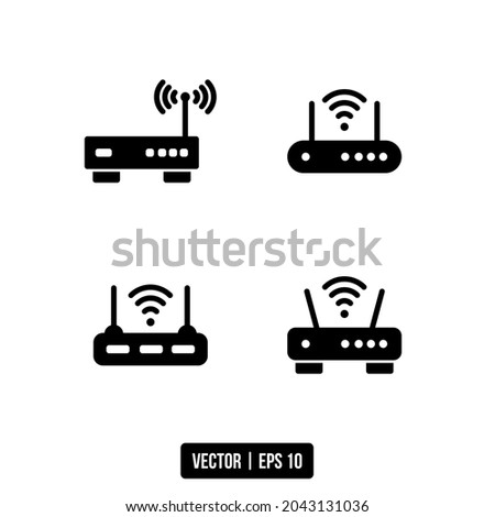 the best vector router glyph icon for your comunication or technology design projerct