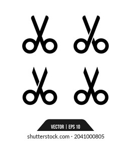 the best vector scrissor glyph icon for your education design